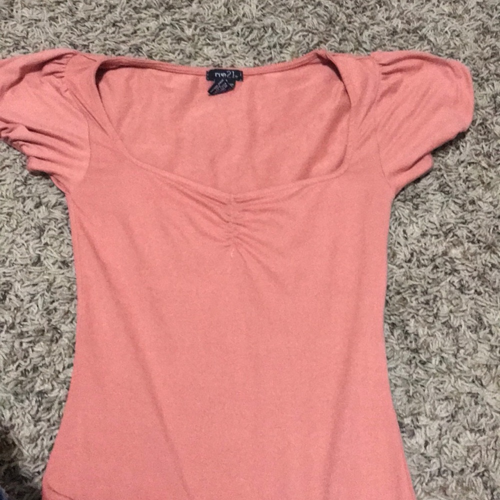 Pink off the shoulder top
